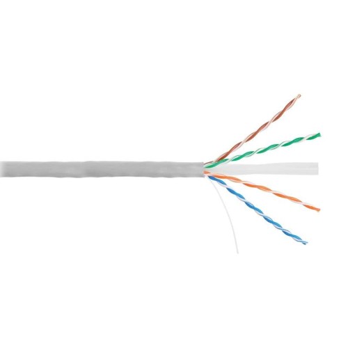 Кабель U/UTP кат.6 (класс E) 4 пары 24 AWG (0.53мм) тест по ISO/IEC 250МГц ОЖ BC чистая медь внутр.