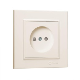 Розетка б/з (Керамика) СП Karea 16А IP20 крем. Makel 56010002