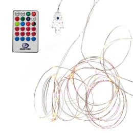 Гирлянда "Нить" ILDM120RGB-C-USB-RC 120 RGB минисветодиодов 12м с контроллером для помещений пульт S