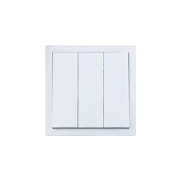 Выключатель 3-кл. СП ZIMA IP20 10А безвинт. зажим бел. LEZARD 704-0288-109QC