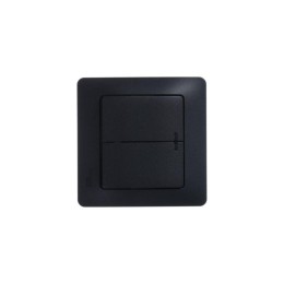 Выключатель 2-кл. СП Glossa 10А IP20 (сх. 5а) 10AX с подсветкой механизм антрацит SE GSL000753