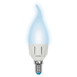 Лампа светодиодная LED-CW37 7W/NW/E14 /FR PLP01WH Яркая 7Вт свеча на ветру матовая 4000К нейтр. бел.