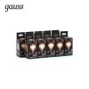 Лампа светодиодная филаментная Black Filament 5Вт P45 шар 2700К тепл. бел. E14 420лм GAUSS 105801105