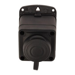 Розетка штепсельная влагозащ. стационарная угловая ОУ 16А IP44 230В 2P+PE каучук PROCONNECT 111-127-