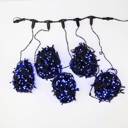 Гирлянда светодиодная "LED ClipLight" 5 нитей х20м 665LED син. 50Вт 24В IP65 трансф. в компл. Neon-N