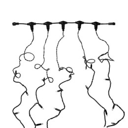 Гирлянда светодиодная "LED ClipLight" 5 нитей х20м 665LED син. 50Вт 24В IP65 трансф. в компл. Neon-N