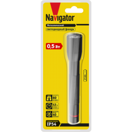 Фонарь 71 586 NPT-CM13-2AA 1LEDx0.5Вт алюм. Navigator 71586