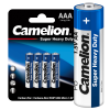 Элемент питания солевой AAA/R03 R03P-BP4B BL-4 син. (блист.4шт) Camelion 3214