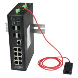 Коммутатор промышленный управляемый (L2+) SW-70804/ILS Gigabit Ethernet на 8GE RJ45 + 4 GE SFP порта
