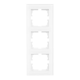 Рамка 3-местн. вертик. VESNA стекло бел. LEZARD 742-5480-153