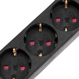 Удлинитель 3х3м с заземл. STANDARD 3х1кв.мм с выкл. черн. Rexant 13-4019