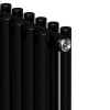 Радиатор дизайн Shift R22 C2180 6 секц. RAL9005m Royal Thermo НС-1631303