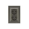 Розетка 2-я с/з СП (Новый дизайн) Karea 16А IP20 бел. Makel 56052057