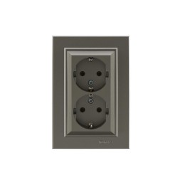 Розетка 2-я с/з СП (Новый дизайн) Karea 16А IP20 бел. Makel 56052057