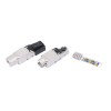 Разъем полевой оконцовки PLUD-8P8C-S-C6A-SH RJ-45 (8P8C) под витую пару для ож кабеля toolless кат.