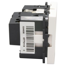 Розетка 1-м СП 2мод. Mosaic 16А IP20 2P+E с заземл. защ. шторки немецк. стандарт винтов. клеммы меха