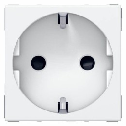 Розетка 1-м СП 2мод. Mosaic 16А IP20 2P+E с заземл. защ. шторки немецк. стандарт винтов. клеммы меха