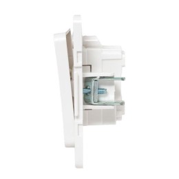 Переключатель проходной 1-кл. Стокгольм 10А винтов. клеммы механизм бел. PROxima EKF EYV10-025-20