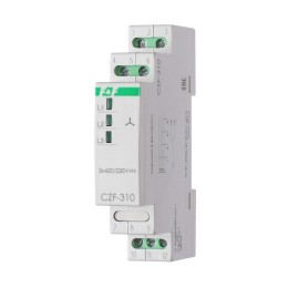 Реле контроля фаз CZF-310 (1 модуль; монтаж на DIN-рейке; 3х400/230+N 8А 1NO/NC IP20) F&F EA04.001.0