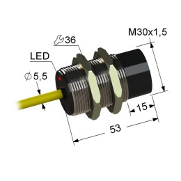 Выключатель бесконтактный PS2-30M53-15N11-K (ВБ2.30М.53.15.1.1.K) МЕГА-К A8010-80087149