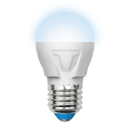 Лампа светодиодная LED-G45 7W/NW/E27 /FR PLP01WH Яркая 7Вт шар матовая 4000К нейтр. бел. E27 (упак.