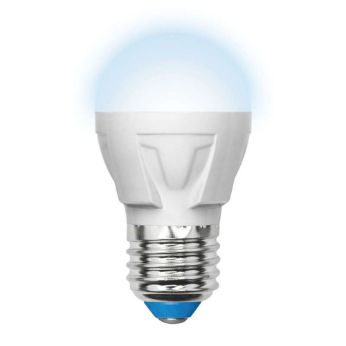 Лампа светодиодная LED-G45 7W/NW/E27 /FR PLP01WH Яркая 7Вт шар матовая 4000К нейтр. бел. E27 (упак.