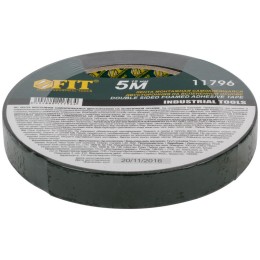 Лента клеящая 2-х сторонняя монтажная на вспененной основе с полимерной подложкой 18ммх5м FIT 11796