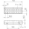 Комплект соединительный продольн. для лотка H45 LVG 45 FT (болт+шайба+гайка) OBO 6200835