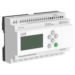 Модуль ЦПУ ПЛК 430 8 DI 6 UI (0-10В/DI) 10 RO 24В DC с экраном ONI PLR-430-CPU-14U10R-1DC-00