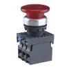 Кнопка управления "Грибок" d40мм NP8-10MD/14 1НО IP65 AC110-230В с самовозвратом с подсветкой красн.
