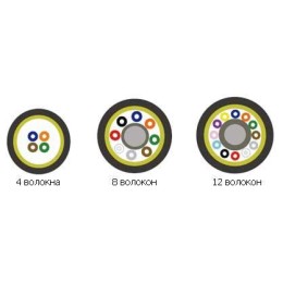 Кабель FO-FD-IN/OUT-503-4-LSZH-BK волоконно-оптический 50/125(OM3) многомод. 4 волок. полуплотное бу