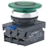 Кнопка управления "Грибок" d40мм NP8-11MD/13 1НО+1НЗ IP65 AC110-230В с самовозвратом с подсветкой зе