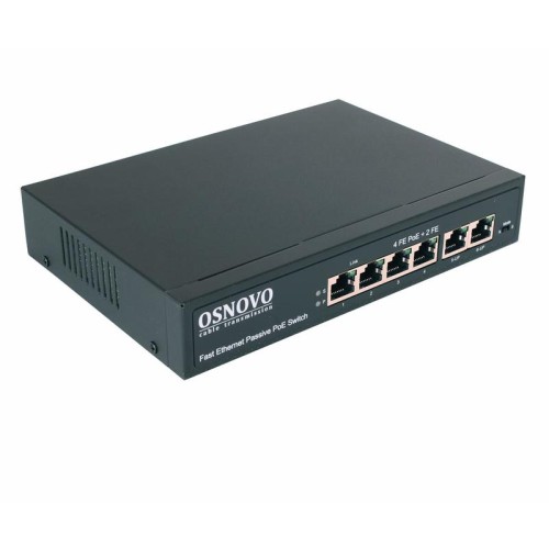 Коммутатор Passive PoE SW-20600/A(80Вт) Fast Ethernet на 6 портов OSNOVO 13428