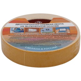 Лента монтажная клейкая на вспененной основе 25ммх5м черн. КУРС 11789