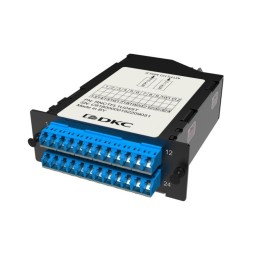 Кассета претерминированная 24ОВ 09/125 OS2 2xMTP(12)f/12xLC-UPC Duplex (с интегрированными шторками)