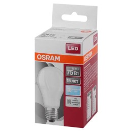 Лампа светодиодная LED Star Classic A 75 8.5W/865 8.5Вт грушевидная матовая 6500К холод. бел. E27 80