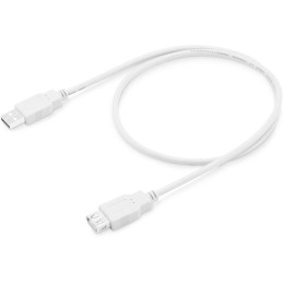 Кабель-удлинитель USB2.0-AM-AF-0.75M USB A(m) USB A(f) 0.75м бел. BURO 817264