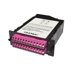 Кассета претерминированная 24ОВ 50/125 OM4 2xMTP(12)f/12xLC Duplex (с интегрированными шторками) 1 H