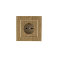 Розетка с/з СП Karea 16А IP20 дуб керамика Makel 56101008