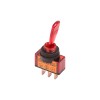 Тумблер 12В 20А (3с) ON-OFF 1п с красн. подсветкой (ASW-13D) Rexant 36-4370