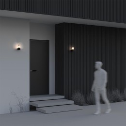 Светильник Piccadilly 1х23Вт E27 IP44 бра настен. Maytoni O016WL-01B