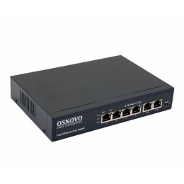 Коммутатор PoE SW-20600(80Вт) Fast Ethernet на 6 RJ45 портов OSNOVO 13231