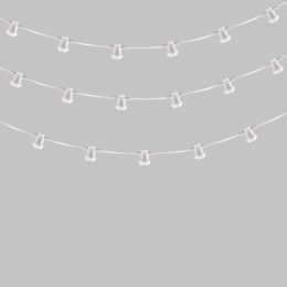 Гирлянда "Белт Лайт" 2жил. 50м шаг 20см 250 патронов E27 IP65 бел. круглый провод Neon-Night 331-244