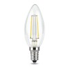Лампа светодиодная филаментная Black Filament 7Вт свеча 4100К нейтр. бел. E14 580лм GAUSS 103801207