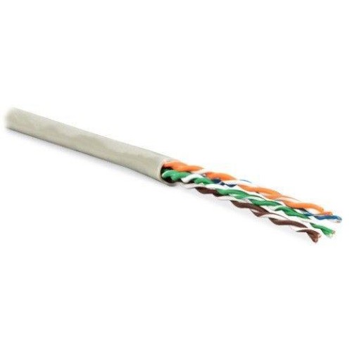 Кабель витая пара неэкранир. U/UTP кат.6 4 пары 24 AWG МЖ patch без разделит. PVC -20град.C-+75град.