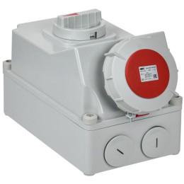 Розетка с мех. блокировкой 63А-6ч 380В 3P+PE+N ССИ-835 IP67 IEK PSR12-063-5-5-67