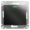 Переключатель проходной 1-кл. СП Glossa 10А IP20 (сх. 6а) 10AX с подсветкой механизм антрацит SE GSL