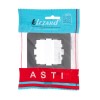 Рамка 1-м ASTI горизонт. черн. бархат LEZARD 7081-4200-146