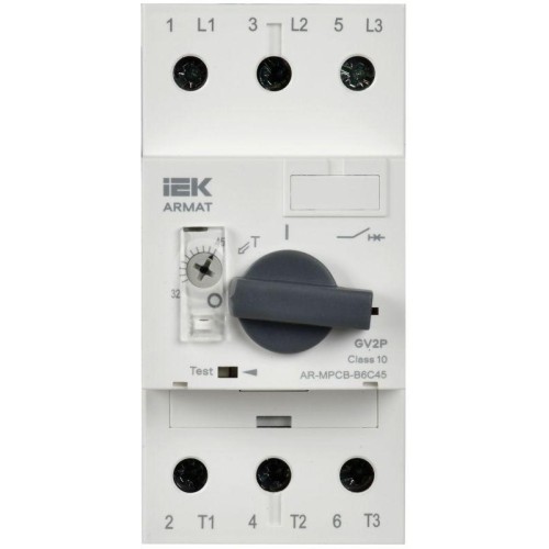Выключатель автоматический защиты двигателя B6 GV2P 32-45А ARMAT IEK AR-MPCB-B6C45