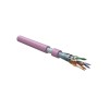 Кабель витая пара F/UTP кат.5E 4 пары 24 AWG ОЖ solid экран-фольга нг(А)-LSLTx внутр. FUTP4-C5E-S24-